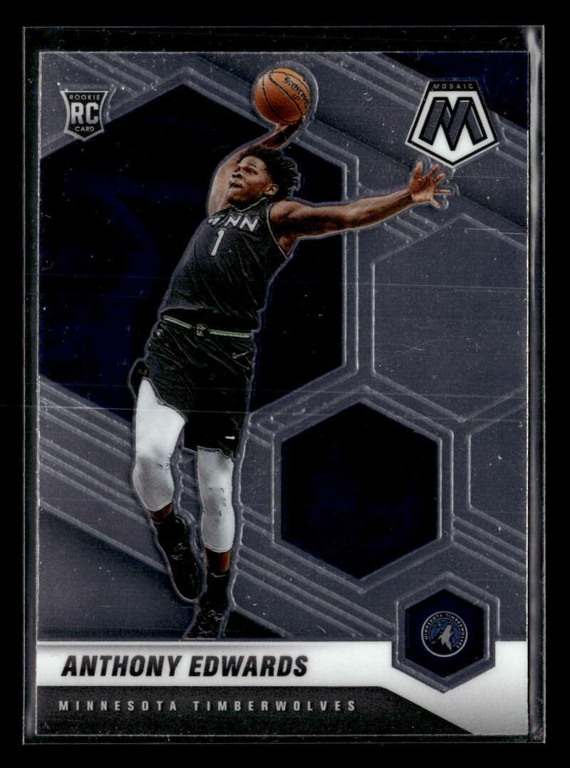 2020-21 Panini Mosaic Anthony Edwards Rookie #201 Timberwolves U6032