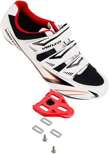 Chaussures De Cyclisme Femme Kyedoo Taille 37 (US 6.5) - Blanc/Rose, 3 Sangles Réglables, Neuf Sans Boîte