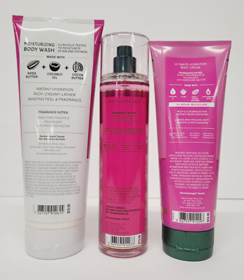 Bath & Body Works - Moisturizing Body Wash, Mist & Body Cream