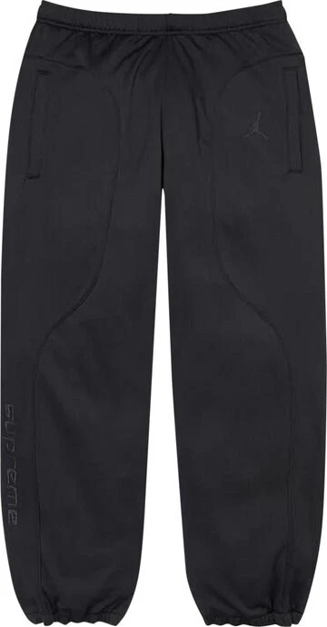 Pantalon de survêtement noir Supreme homme moyen Michael Jordan tricot rare NBA