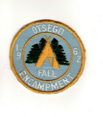 BSA 	Otsego District 1962 Fall Encampment Patch