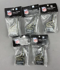 5 NFL Baltimore Ravens Mini Foam Toppers 3,1/2" Rico Industries