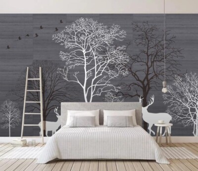 3D Simple Branches ZHUA17235 Wallpaper Wall Murals Removable Self-adhesive Ann