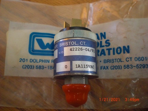 Whitman Controls W117G-3H-C12TB Ultra Pure SS Druckschalter einstellbar - Bild 2 von 3