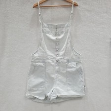 Celebrity Pink Youth Blue Striped Shortalls Button Front Size XL