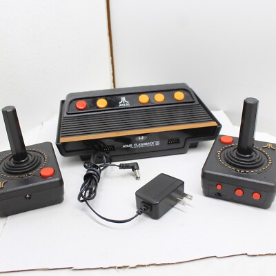 Atari Flashback 5 Game Console 92 Built In Games 2 Wireless Joysticks Tested