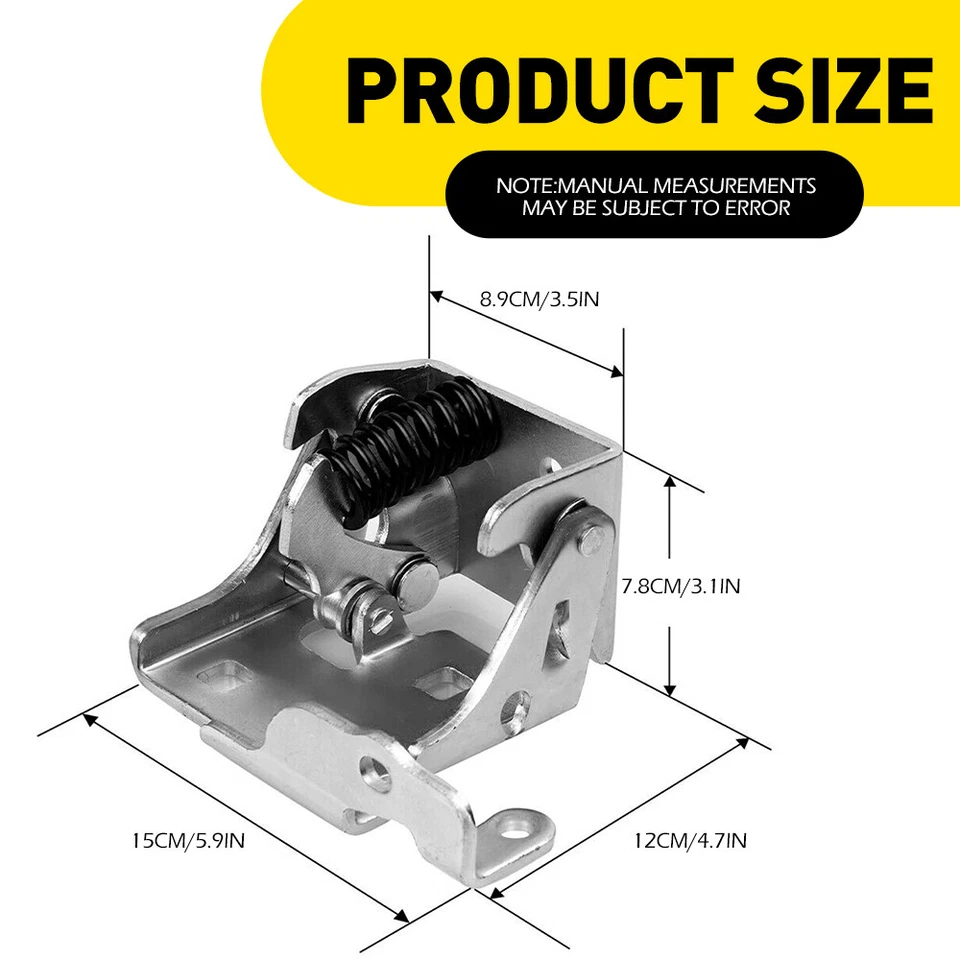 Bisagra de puerta delantera izquierda derecha inferior 2 piezas para Chevrolet Silverado 2500 HD EOA 07-14 Foto 2 de 4