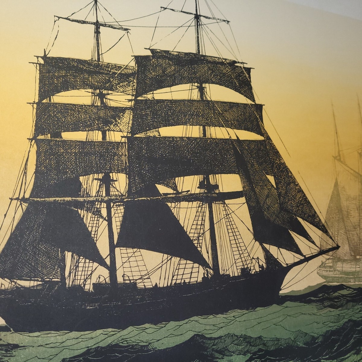 Elton Bennett Signed Serigraph THE ROARING FORTIES Full Original