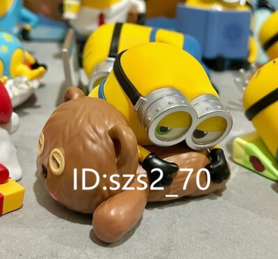 Lazy Go Out Authentic POP MART Minions Lazy Every Day Mini