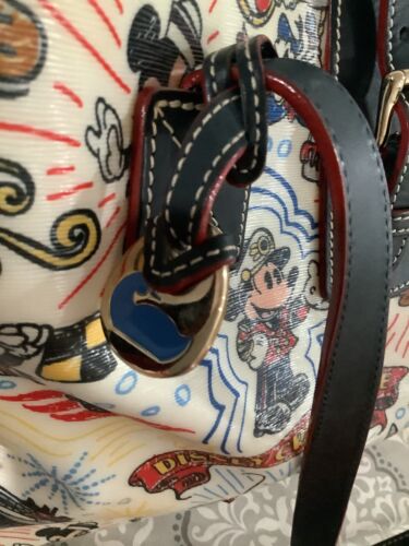 DISNEY DOONEY AND BOURKE CRUISE LINE MICKEY MOUSE TRAGETASCHE HANDTASCHE SKIZZE - Bild 3 von 15
