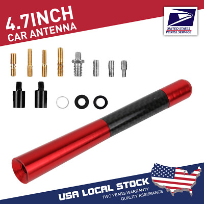 4.7'' Short Red Aluminum Antenna Mast AM/FM for  COBALT 2005-2010