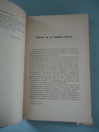 La transmission de la chaleur - M. Ten Bosch - Dunod - 1930 - Picture 12 of 24