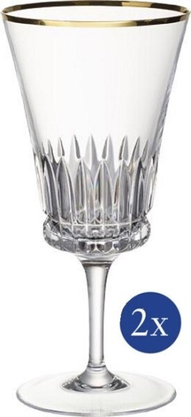 Villeroy & Boch Grand Royal Gold Wasserkelch Set 2Tlg. Je 20Cm 390Ml-image