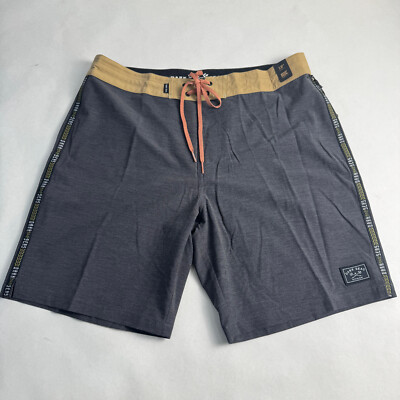 Dark Seas Men's Recycled Boardshorts Navarro Black Size 32 NWT