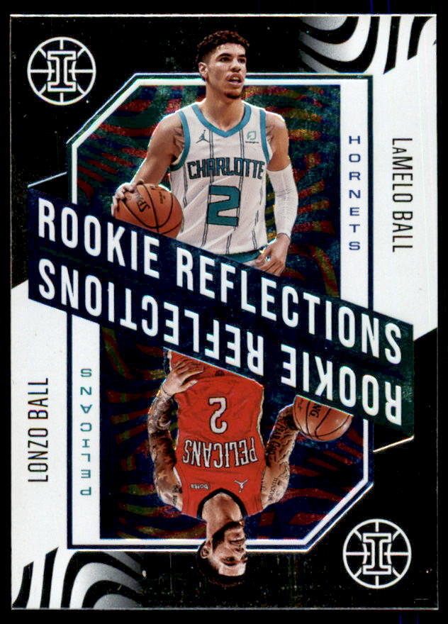 LaMelo Ball/Lonzo Ball RC 2020-21 Panini Illusions Rookie Reflection Emerald #2 