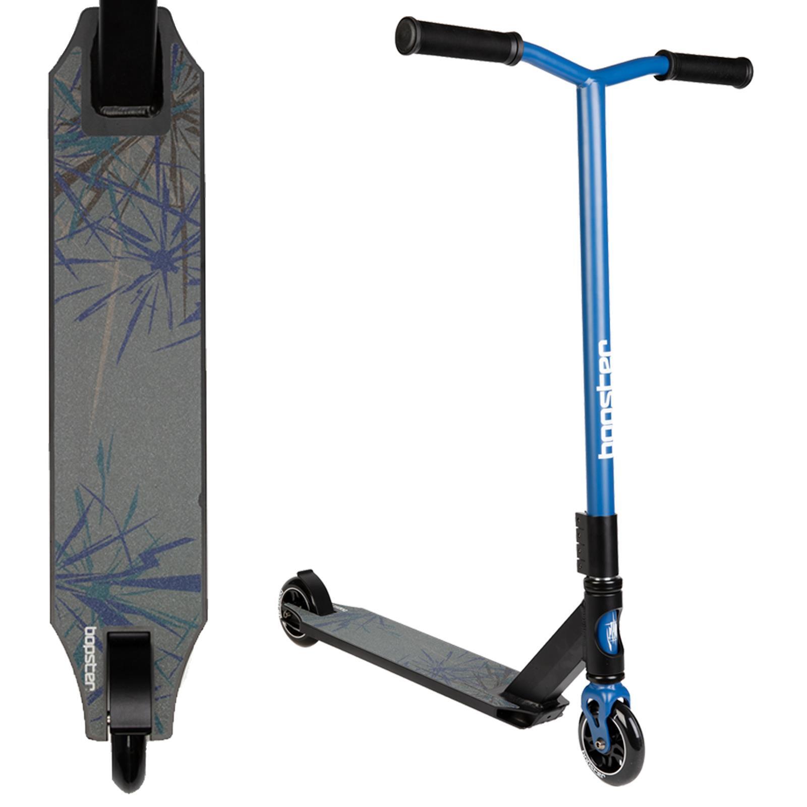 Bopster Stunt Scooter 2 Ruote Per Bambini E Adulti Freestyle Trick Deck Blu