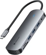 5/6/10 in 1 Multiport USB-C Hub Type C To USB 3.0 4K HDMI Adapter For PC Macbook