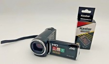 JVC Everio HD Camcorder GZ-HM30BU 40x Optical Zoom w Charger Clean Tested