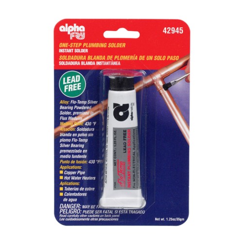 Alpha Fry 1.3 oz Lead-Free Plumbing Solder Silver-Bearing Alloy 1 pc