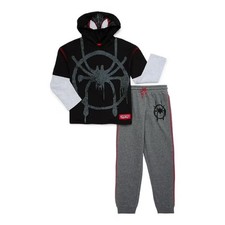 Hooded Spider Man Top with Jogger Set, 2 Piece Set, 4