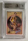 Jerry West Signed 1991-92 Upper Deck  JERRY WEST Heroes #3 Beckett 10 Auto