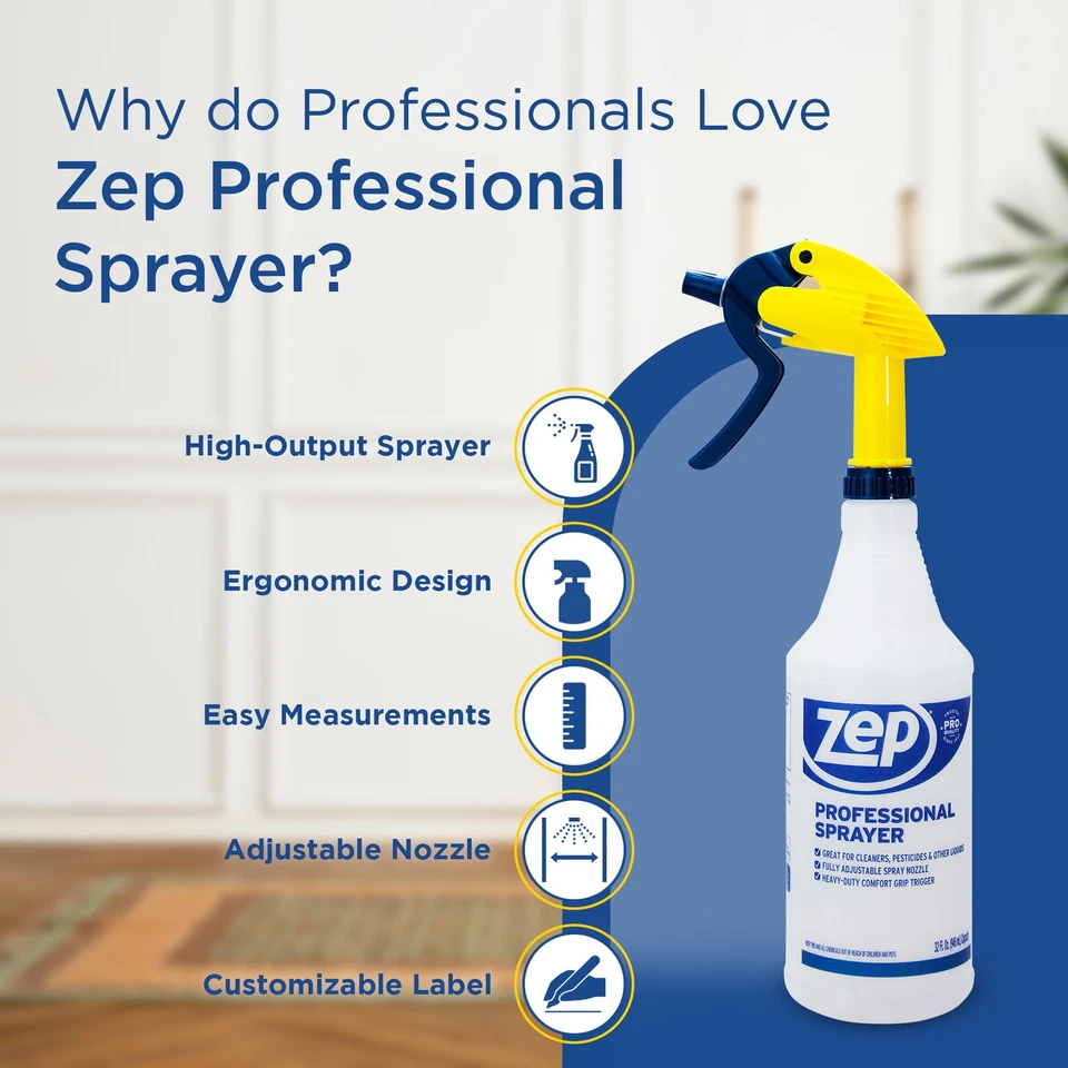 Zep Professional Sprayer Bottle - 32 oz (Case of 12) - HDPRO1 - Image 4 of 4