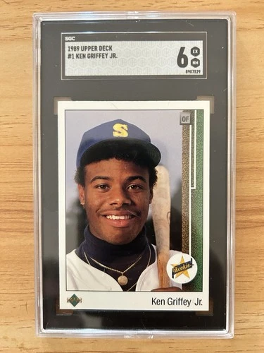 1989 Upper Deck - Star Rookie Ken Griffey Jr #1 (RC) SGC 6