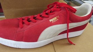 SNEAKER PUMA OVERSIZE SCAMOSCIATE CAMPIONE ESPOSIZIONE NEGOZIO 24" ROSSO E BIANCO PUBBLICITÀ
