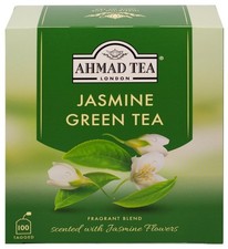 Delicious Jasmine Green Tea, 100 Tagged Teabags - Ideal for Hot or Iced Drinking