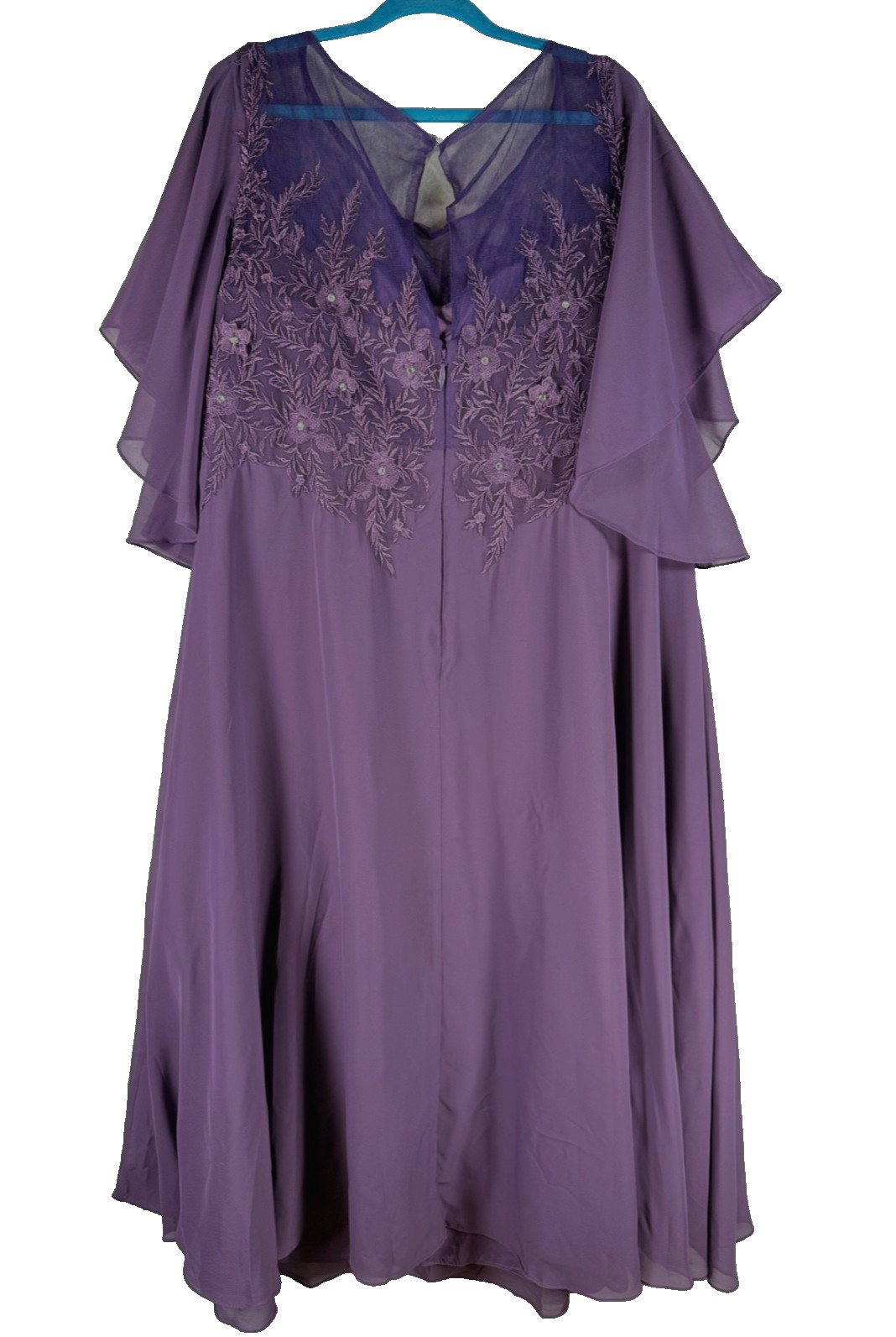 Elegant Plus Mother of Bride Dresses O Neck Appliques Chiffon Wedding Party Gown