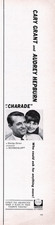 Cary Grant Audrey Hepburn Movie Charade Universal City Studios Vtg Mag Print Ad