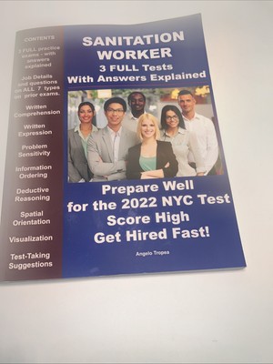 Sanitation Worker 3 Full Practice Tests With Answers Explained 2022 NYC Test