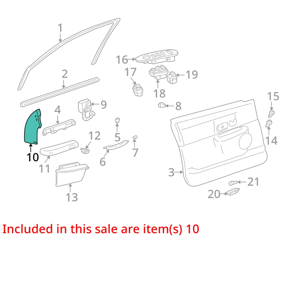 SE ADAPTA * CUBIERTA DE ESPEJO RETROVISOR DE COCHE LINCOLN TOWN 2003-2011 3W1Z17K709AAA - NUEVO OEM Foto 3 de 4