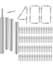 400PCS DoubleHeaded Skirting Nails with Sleeve Tools Invisible Seamless Doub...