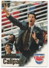 John Calipari 1996-97 Hoops #265  Rookie Card  New Jersey Nets  Hall of Fame  #3. rookie card picture