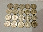 $10 Face Value 1940 - 1943 Walking Liberty 90% Silver Half Dollar Roll of 20