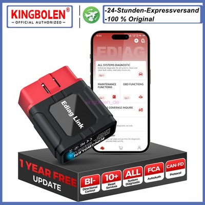 KINGBOLEN Ediag LINK Kfz-Diagnosegeräte Bidirektional Lebenslang kostenlos DE