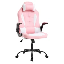 PC Gaming Chair Ergonomic Office Chair Computer Desk Chair with Armrests Head...