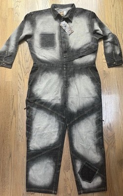 Y2K 90s Vintage Noiz Men's 3XL Denim Jumpsuit Coveralls Hip Hop New