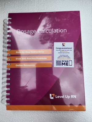 SEALED Level Up RN Dosage Calculation Workbook   Nursing Math Guide Digital