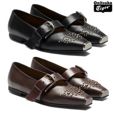 Onitsuka Tiger BALLERINA STUDS Genuine Leather 1182A682 Ballet Style JAPAN NEW