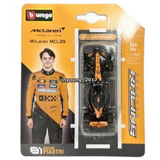 1:64 McLaren F1 MCL39 Model Toy Car Metal Diecast Toy Vehicle Oscar Piastri 81