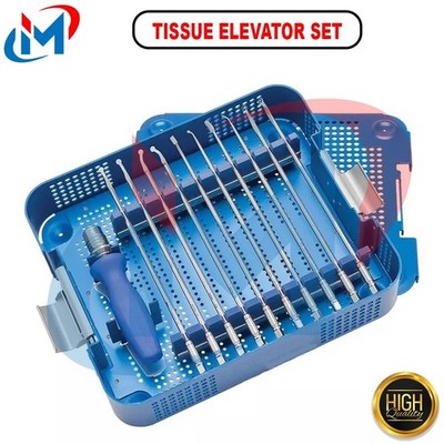 Bone Preparation and Tissue Elevator System Orthopedic Instrument Set
