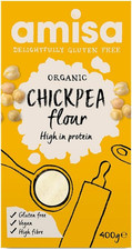 Organic Gluten-Free Chickpea Flour, Fine Milled, 400G - High in Protein & High i 62.45 per kilo