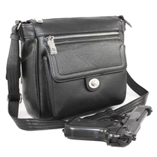 Concealed Carry Handbag Locking Gun Bag Purse Right and Left-hand Draw