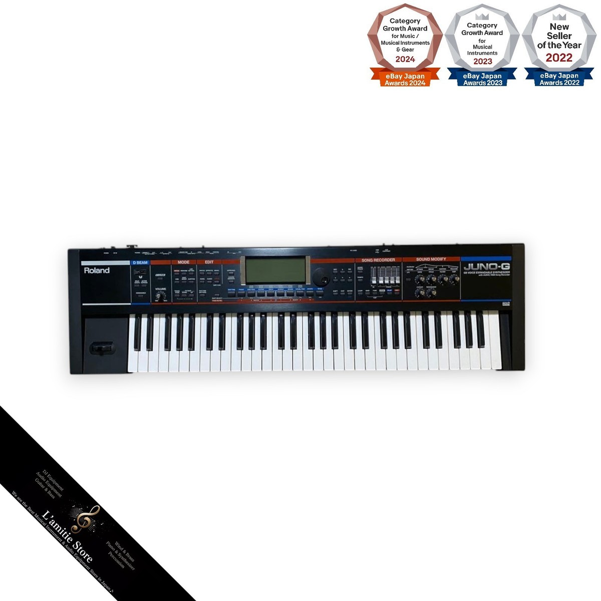 Roland JUNO-G 61-key Workstation Keyboard Synthesizer JUNOG 128