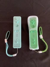 Third party Nintendo Wii Lot of 2  Remote Motion Controller 2-in-1  with straps