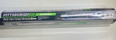 Pittsburgh Pro Torque Wrench 1/2in Click Type with Case Item #62431 1/2 