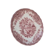 CHURCHILL “The Brook” Pink  Bread & Butter Plate (Made In England) 5.5 Inches 