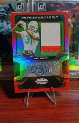 2025 Panini Certified -3 Color Patch RPA Mirror Auto Ollie Gordon MIA Dolphins 